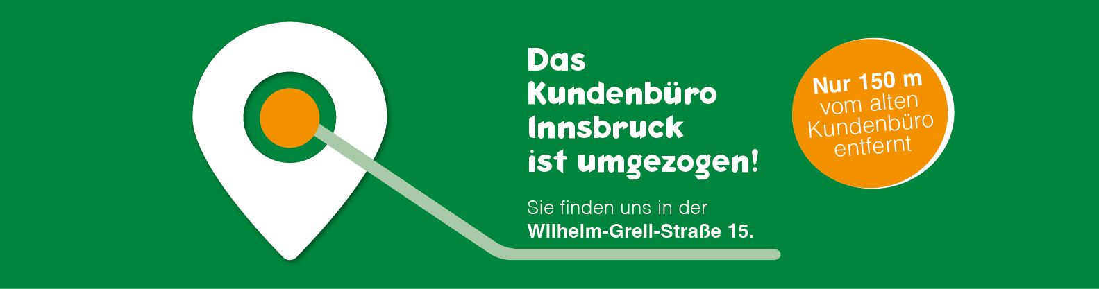 Wir sind in die Wilhelm-Greil-Straße 15 umgezogen