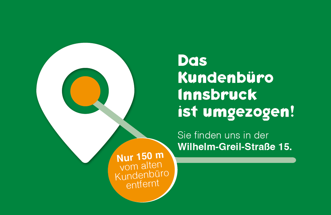 Wir sind in die Wilhelm-Greil-Straße 15 umgezogen