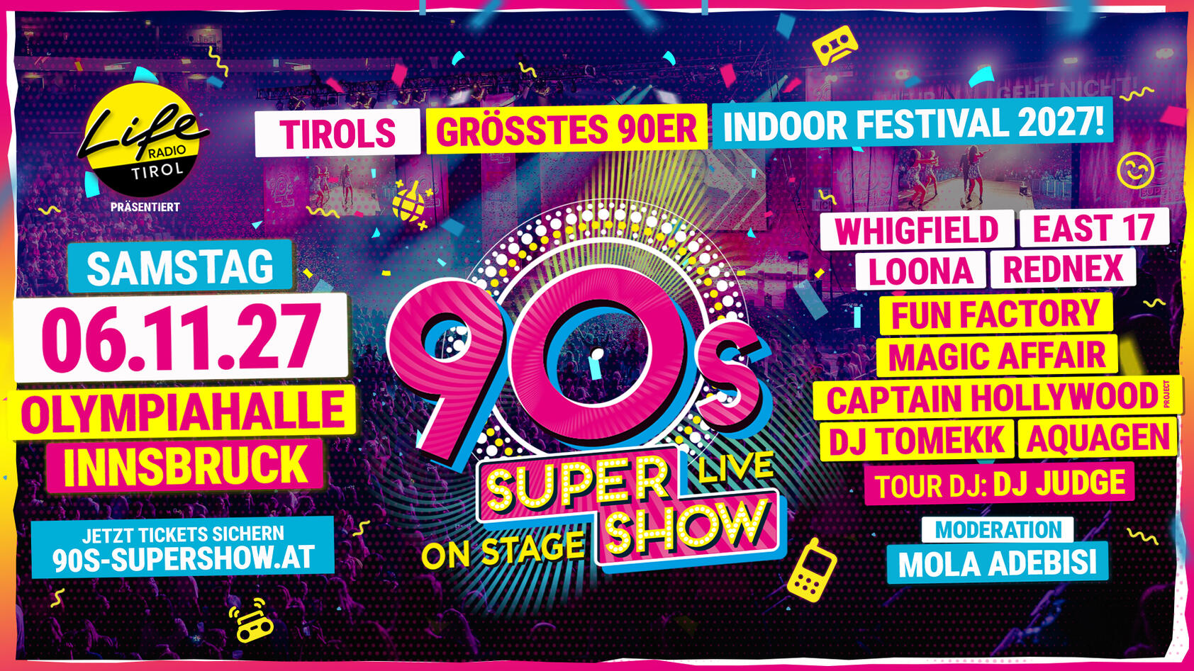 90s Super Show Innsbruck 2027 - Ermäßigung