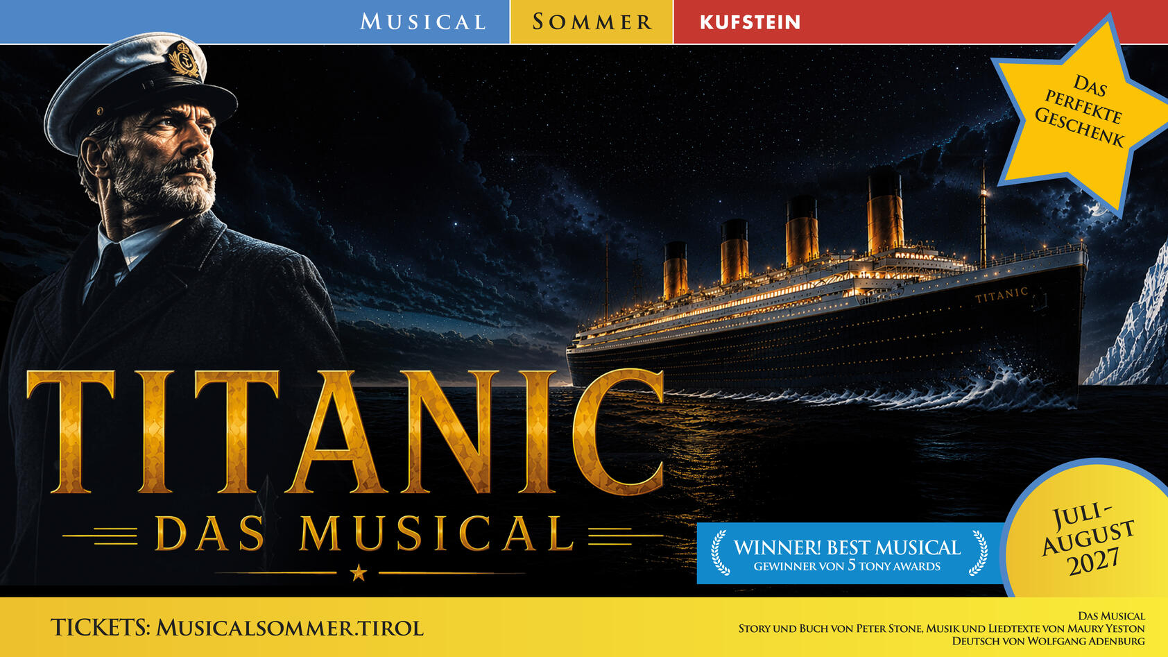 MusicalSommer Kufstein "TITANIC" - Ermäßigung
