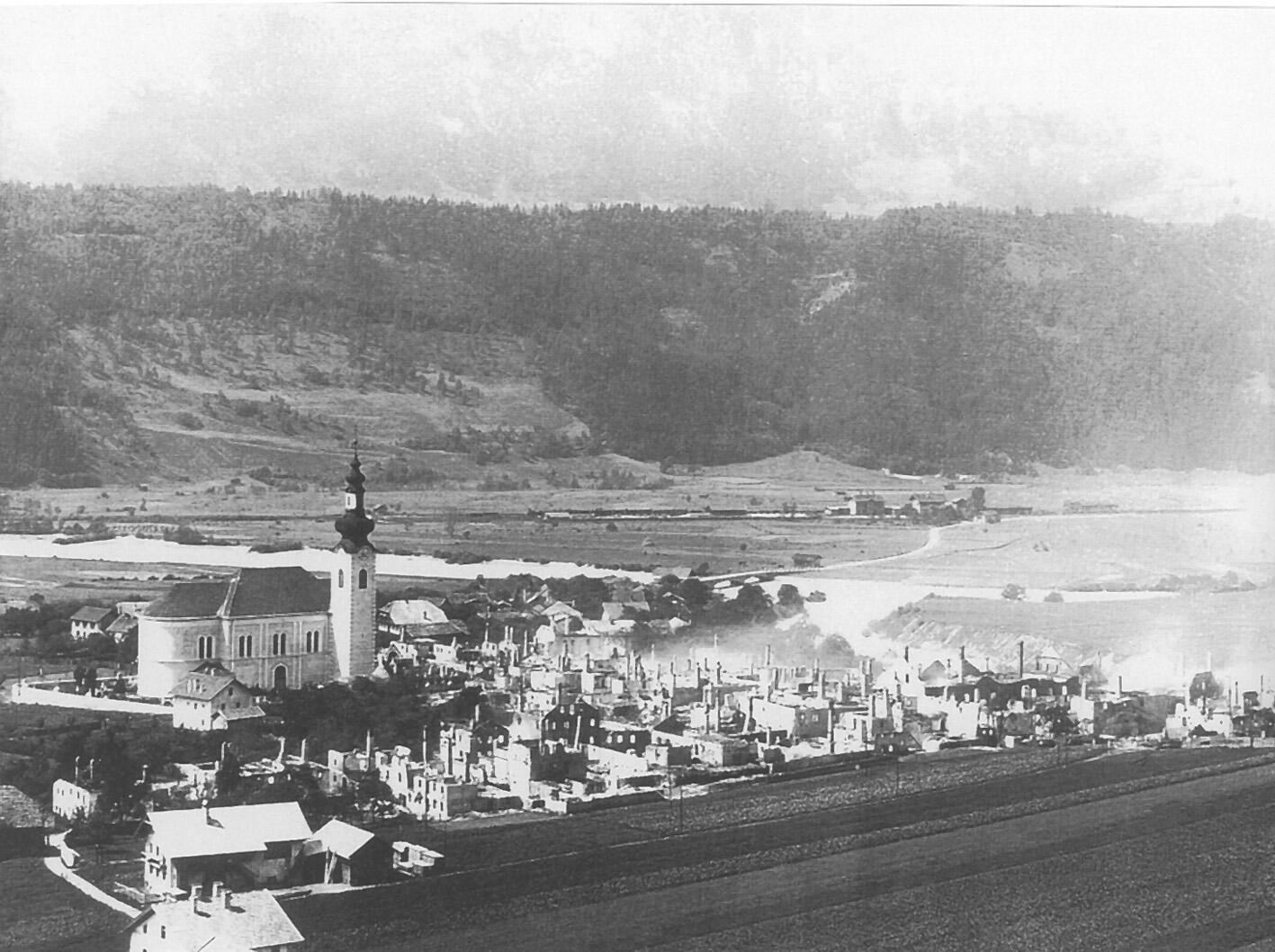 Großbrand in Zirl 1908